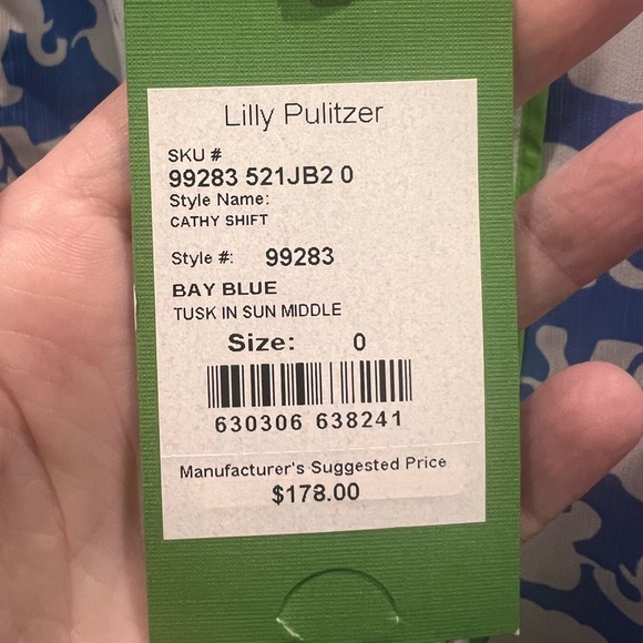 Lilly Pulitzer elephant shift dress, size 0, NWT - Picture 3 of 3